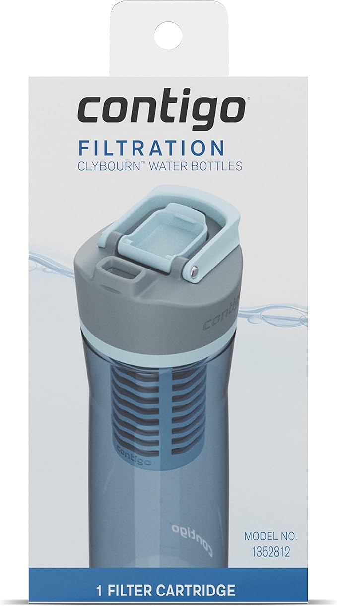 Contigo Clybourn Beverage|Water Bottles, One Size, Blue/Gray