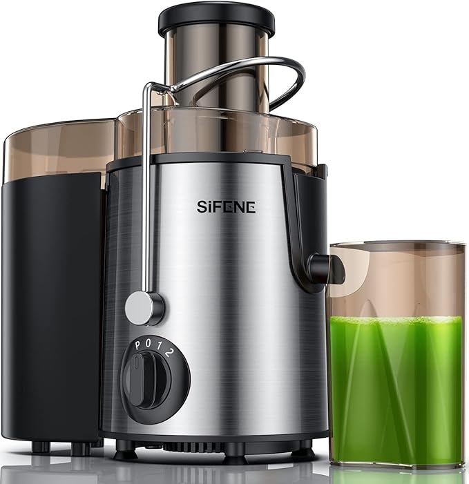 Electric Centrifugal Juicers Extractor - Juicer Machine - 3" Wide Mouth, Easy Clean, Stainless Steel