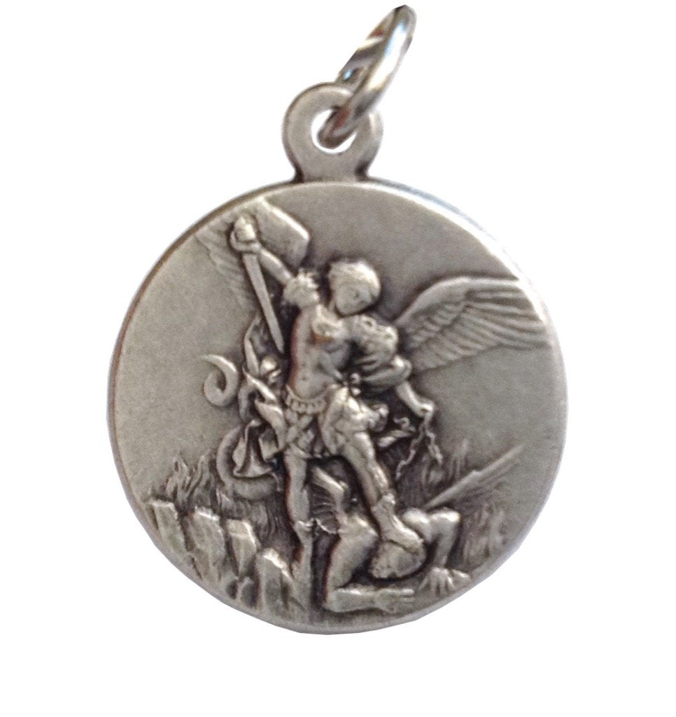 SAINT MICHAEL THE ARCHANGEL MEDAL  THE ORIGINAL ONE  - THE PATRON SAINTS MEDALS - 100% MADE IN ITALY