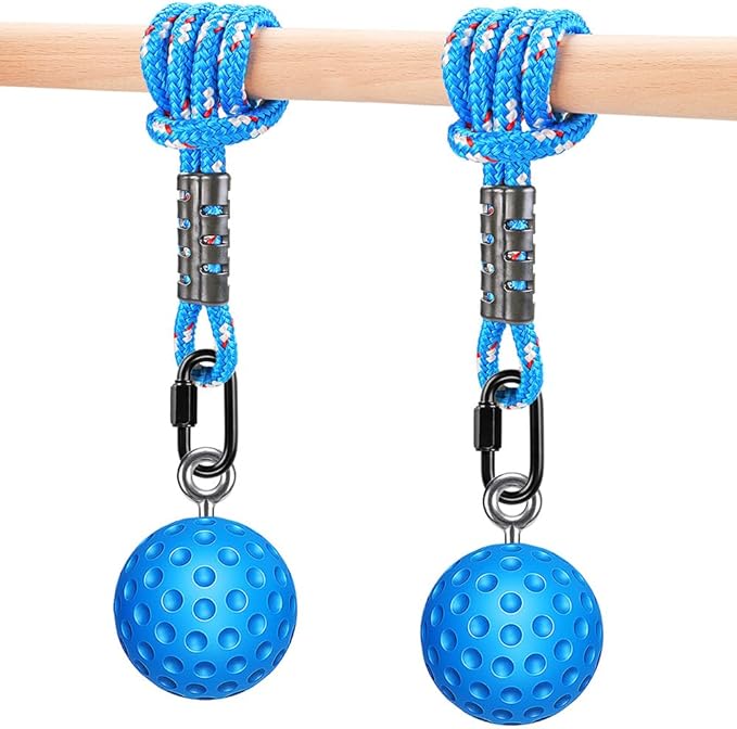 SELEWARE Pull Up Ball Grip, Non-Slip Rock Climbing Holds Pull Up Power Ball for Strength Training Attachment, Neutral Grip...
