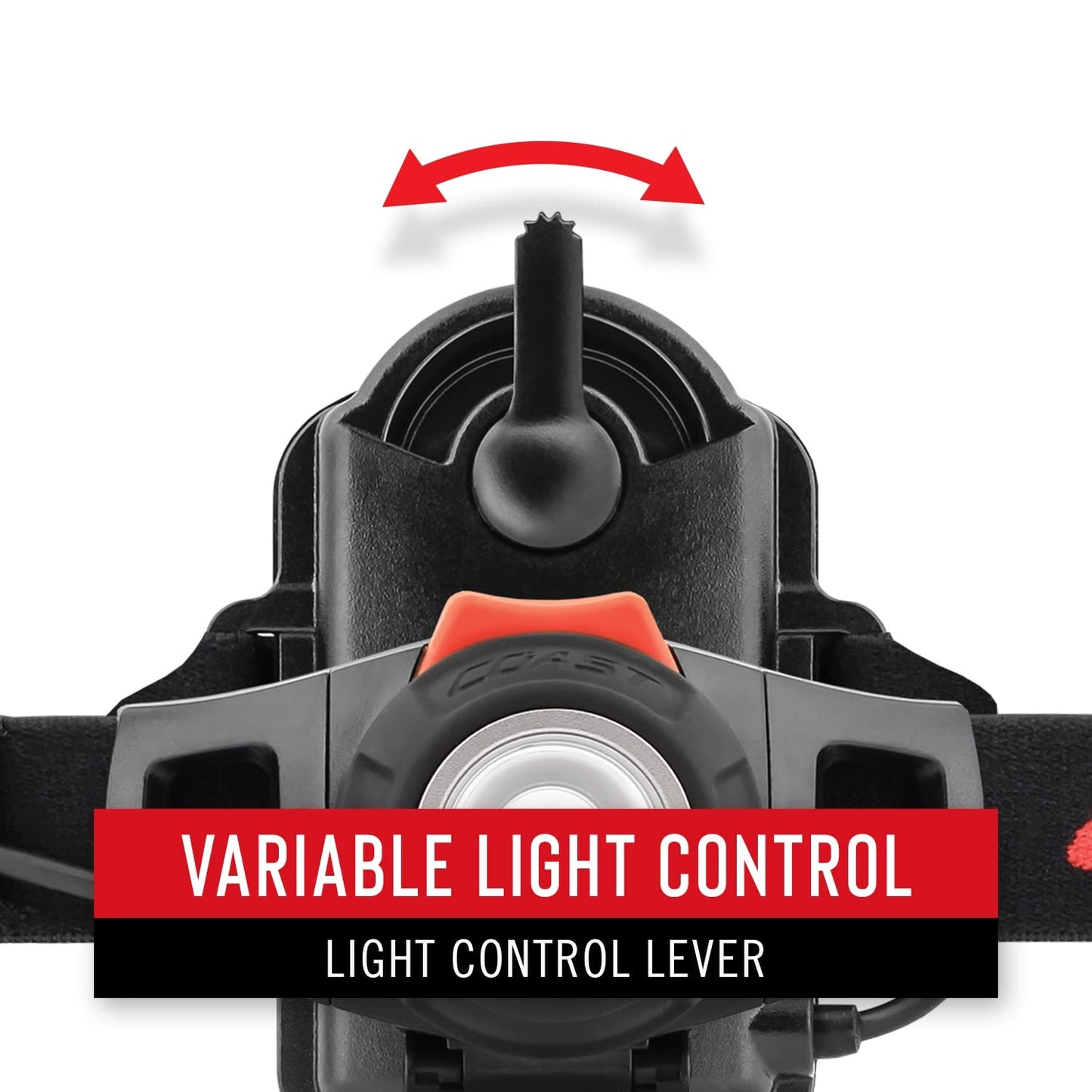 Coast Hl7 Led Headlamp, 330 Lumen, Focusing, Black, Model 19284, Plastic Material