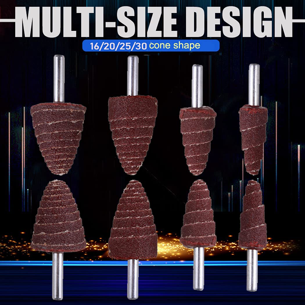 Mixiflor 24 Pcs Abrasive Flap Wheel Sander Set, 80 Grit Sanding Flap Wheel, 1/4" Shank Flap Wheel Sander for Drill, Die Grinder Flap Wheel for Remove Rust