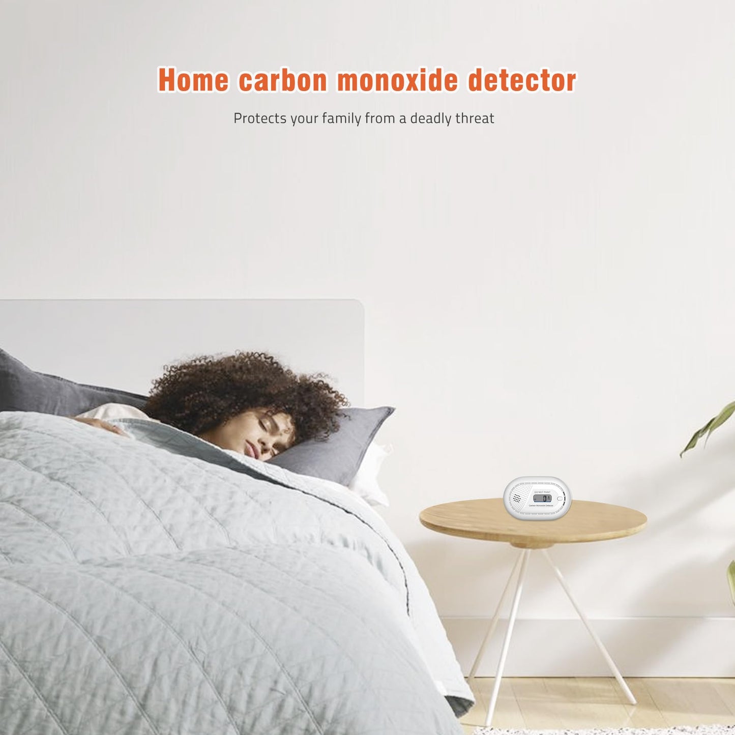 Carbon Monoxide with 10-Year Battery, Digital LCD Portable CO Alarm (2 Piece)