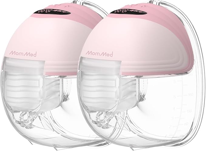 MomMed Wearable Breast Pump (Model S21) – Double Electric Hands-Free Breast Pump, Leak-Proof Design, 3 Modes (Stimulation,...