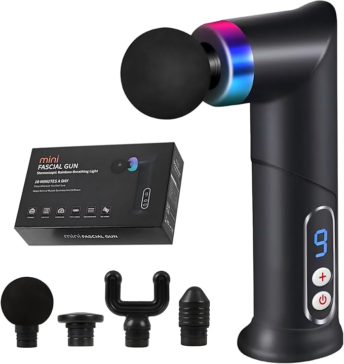 JOYSUWERUN Massage Gun – Mini Massage Gun for Portable Deep Tissue Massage – Quiet Massage Guns for Muscle Relaxation,