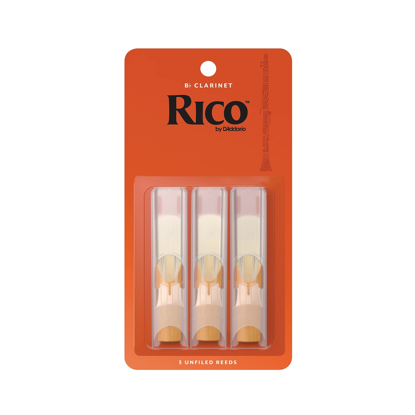 Daddario Woodwinds - Rico Bb Clarinet Reeds - Rca0315 - Strength 1.5, 3-Pack