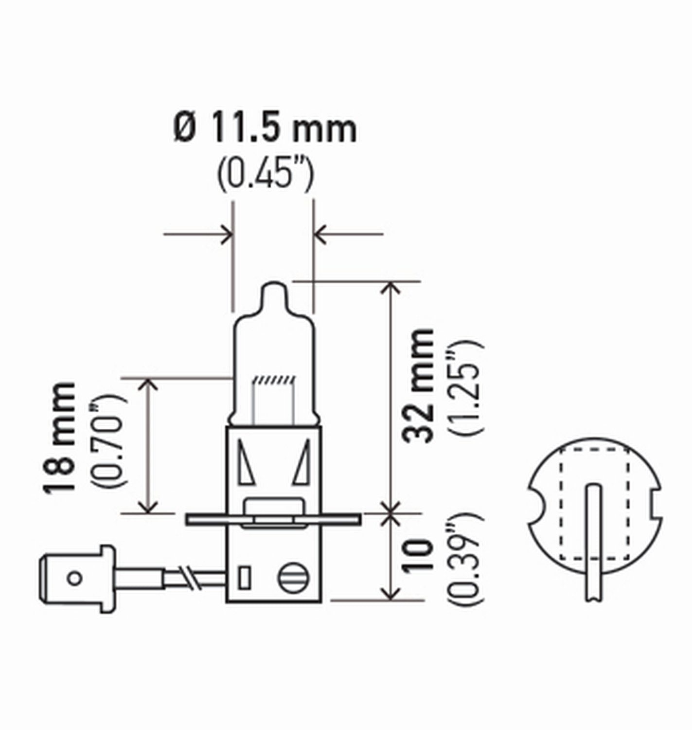 HELLA H3 High Performance Bulb Kit, 12V, 55W, 2 Pack, Multi Color, Model H3 2.0TB