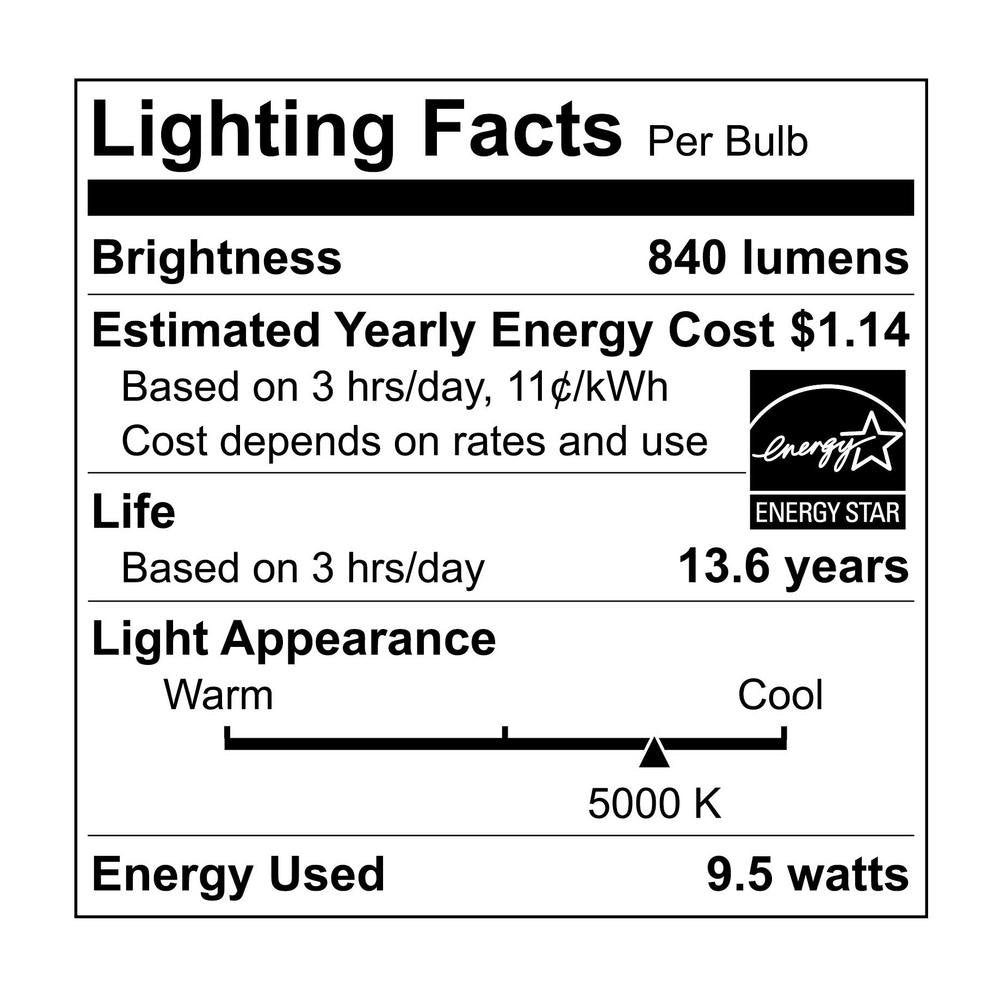 Ecosmart 8 Pack LED A19 Light bulb, 60w Equivalent (A19 Daylight)