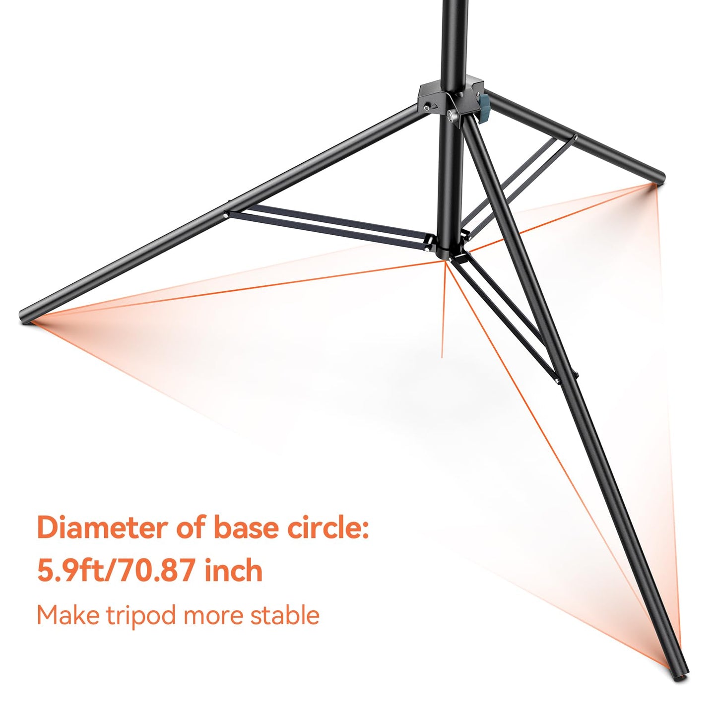 Cisian 13ft Heavy Duty Light Stand Photography Tripod,160inch/4M Light Stand Photography High Sports Tripod with 1/4” Screw for Studio LED Light,DSLR Camera,Sports Camera Professional