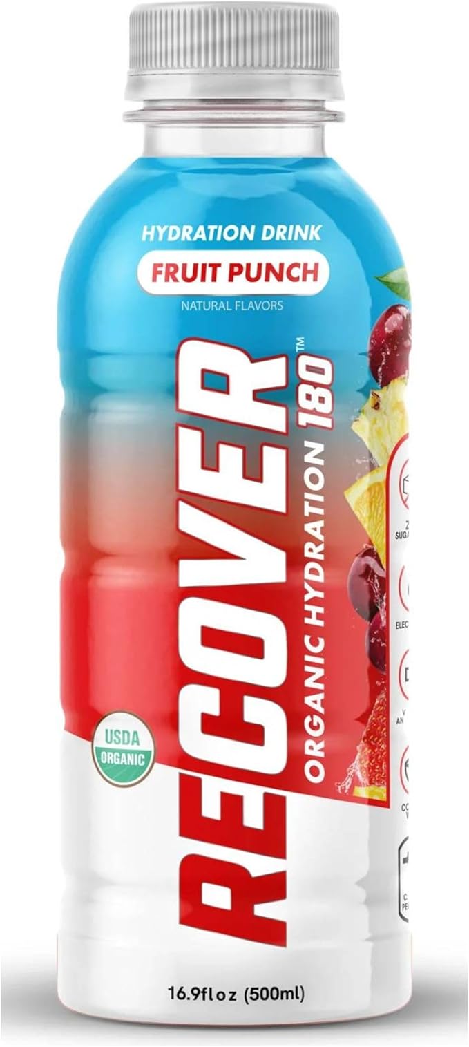 Recover 180 Organic Fruit Punch Hydration Drink, 16.9 Fz