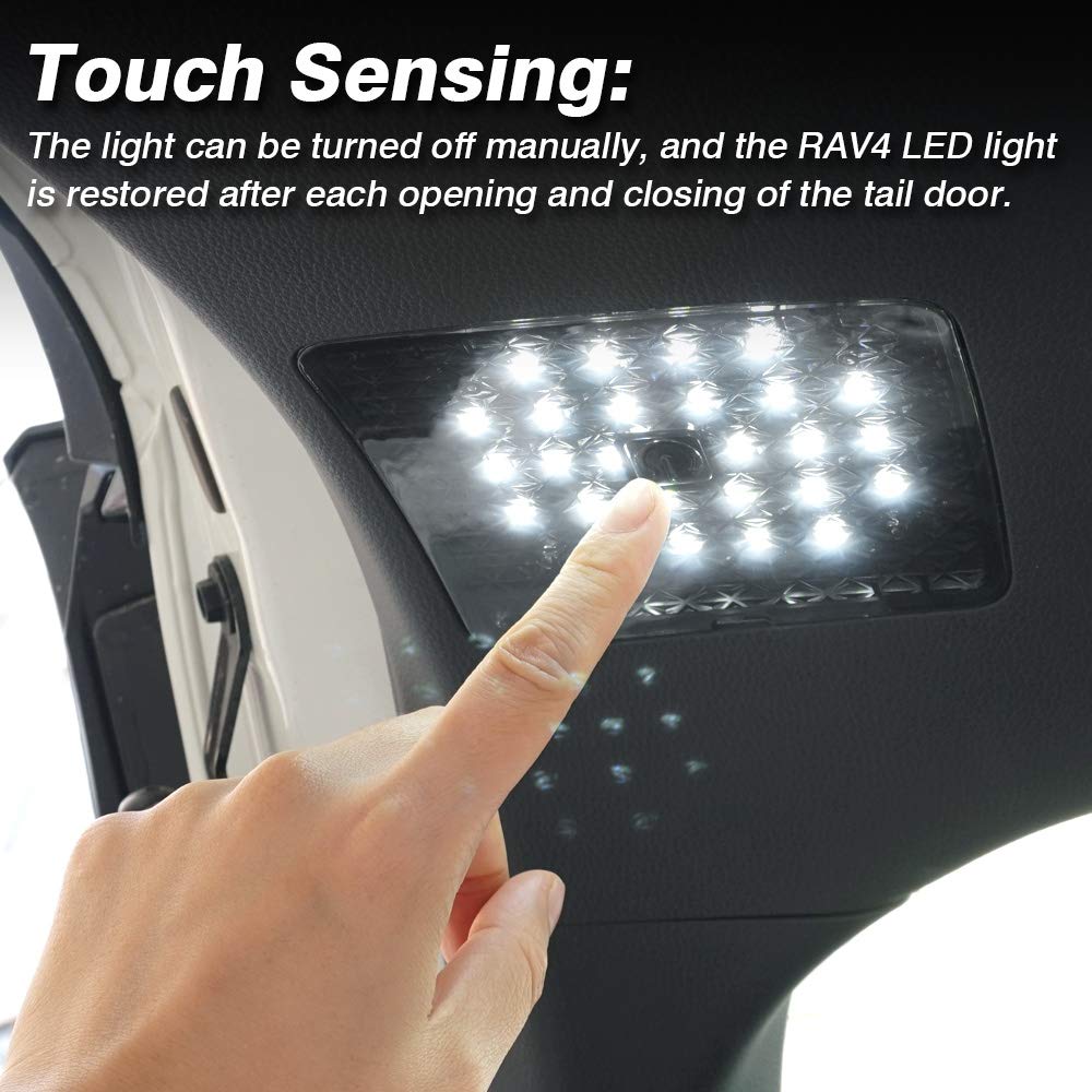 Powerty Cargo Lamps for Toyota RAV4 2019-2021, Decorative Atmosphere Lighting, 2 PCS, Standard Size, Trunk Ceiling Light