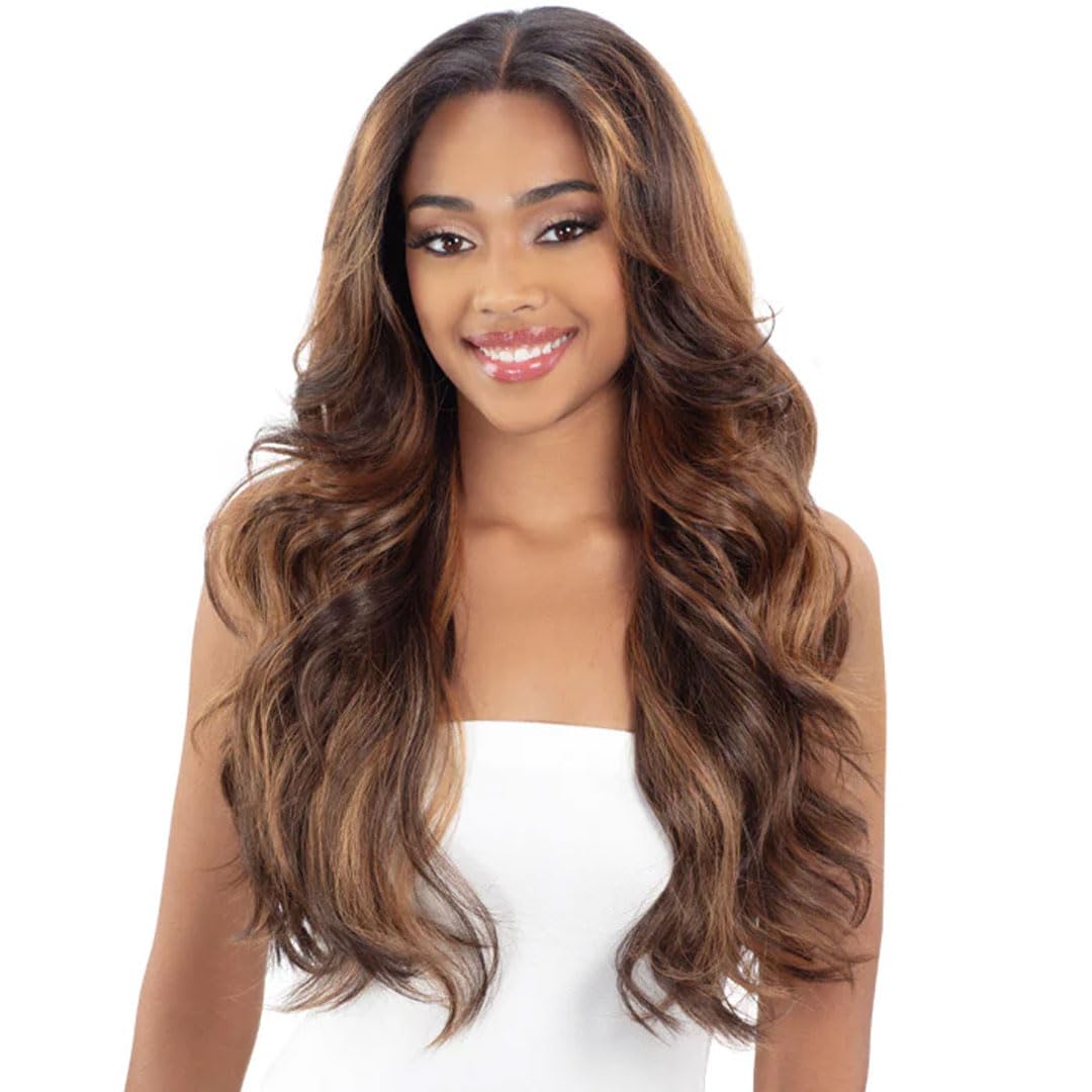 Shake-N-Go Snatched Glueless Lace Frontal Synthetic Wig - Galina (1 JET BLACK)