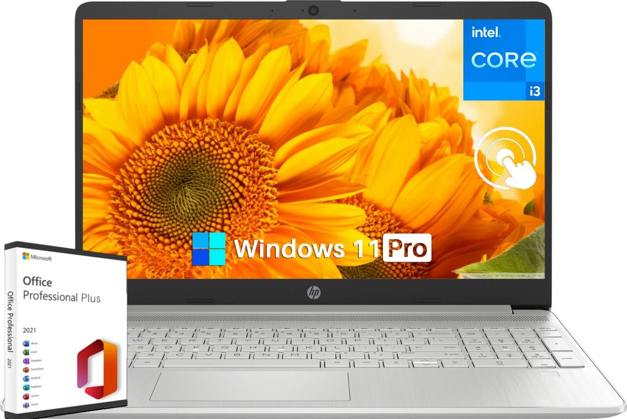 Hp Touchscreen Laptop, 15.6 Inch Touchscreen Laptop For Business And Student, Intel I3-1215U(Up To 4.4Ghz), 16Gb Ram, 1Tb Ssd, A
