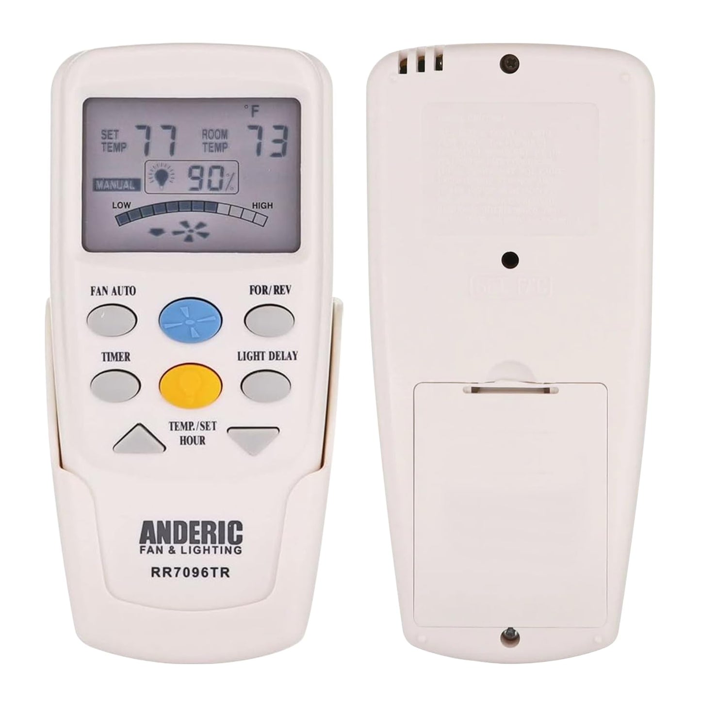 Anderic Replacement For Hampton Bay Chq7096T With Reverse Key Thermostatic Remote Control For Hampton Bay Ceiling Fans (Fcc Id: