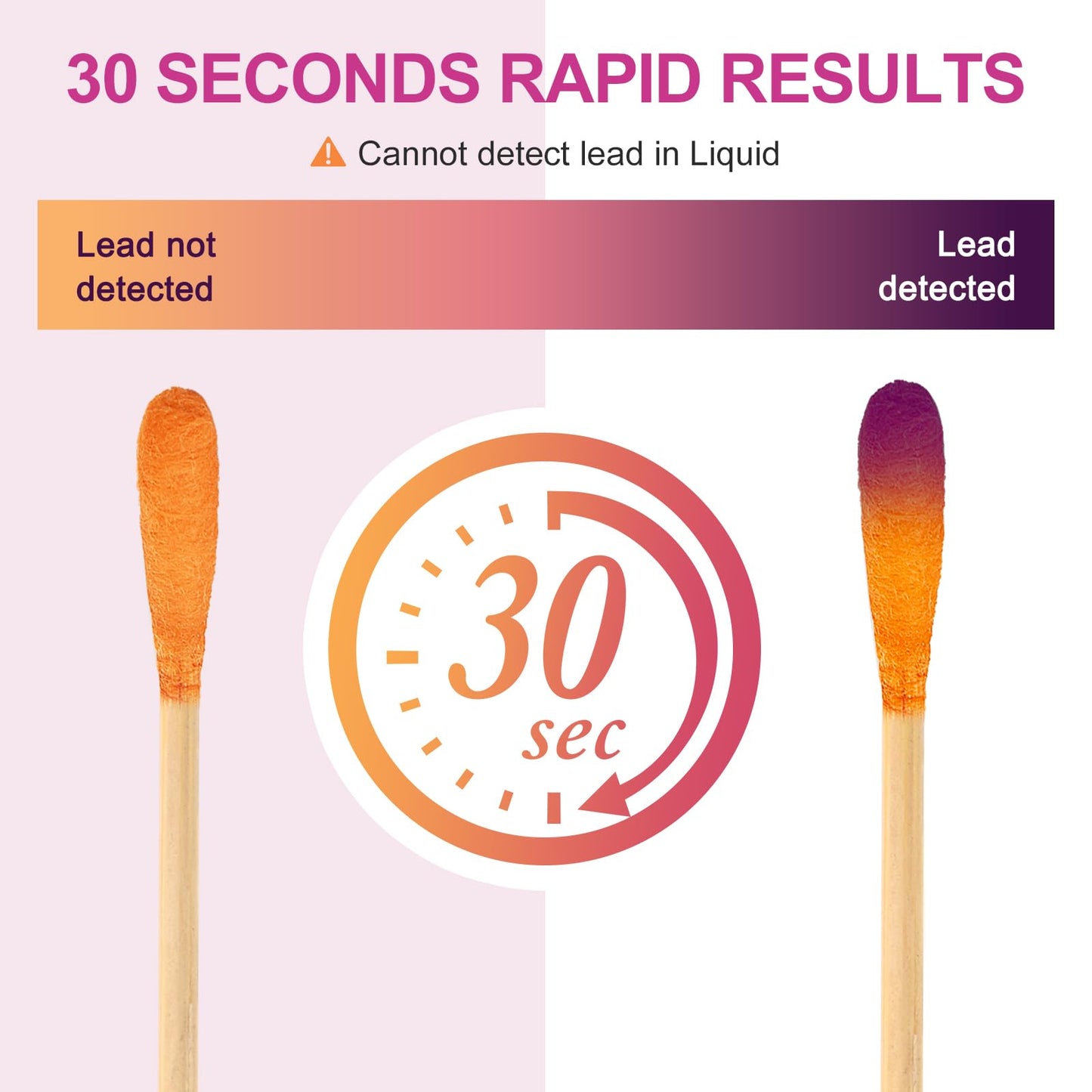 AAwipes Lead Test Kit 30 Swabs Enhanced Lead Testing Formulation at Home Lead Paint Test Kit Testing for Dishes Paint Cups Ceramics and All Surfaces - Quick Results in 30s Lead Detector (30)