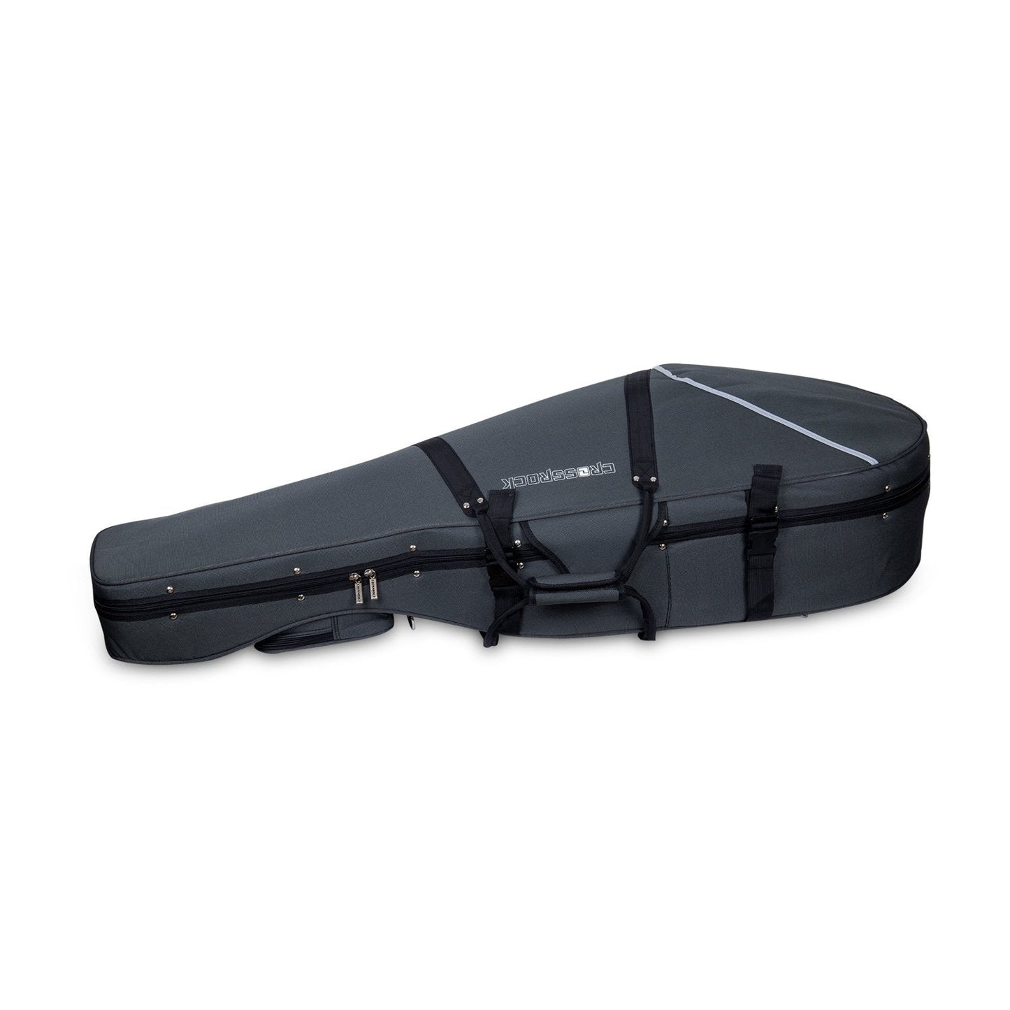 Crossrock Lightweight Cello Case for 4/4 Full Size Cello with Dense Foam in Grey (CRP200CEFGY)