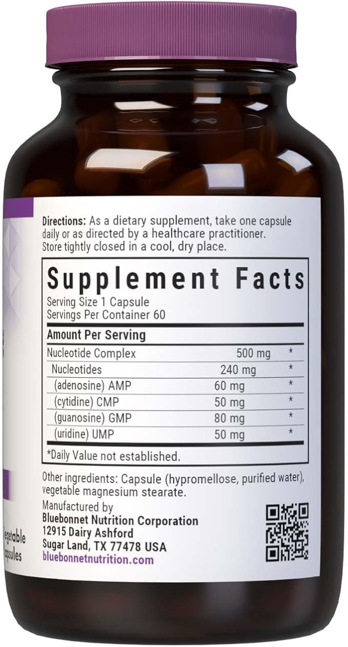 BlueBonnet Nucleotide Complex Supplement, 60 Count, White