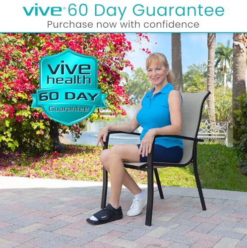 Vive Post Op Shoe - Lightweight Medical Walking Boot with Adjustable Strap - Orthopedic Recovery Cast Shoe for Post Surgery, Fractured Foot, Injured Toes, Stress Fracture, Sprains - Left or Right Foot
