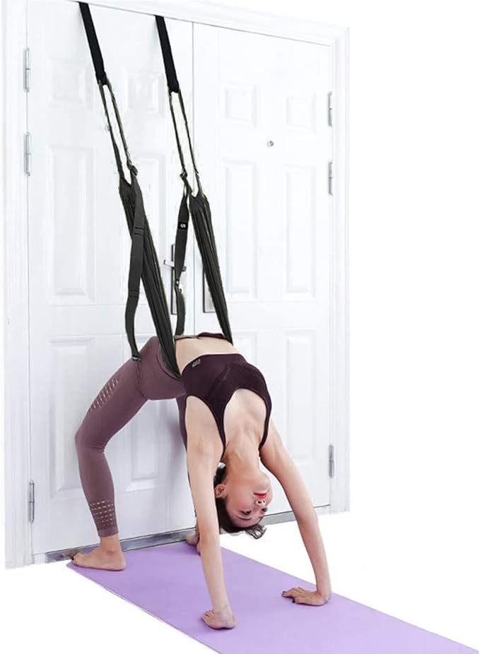 Yoga Fitness Stretching Strap, Adjustable Leg Stretcher Back Bend Assist Trainer, Improve Leg Waist Back Flexibility Home ...