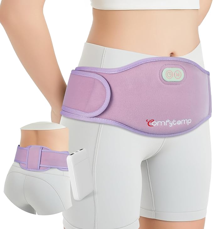 Comfytemp Portable Belly and Back Heating Pad for Period, FSA Eligible HSA Cordless Dual-Zone Menstrual Heating Pad Wearab...