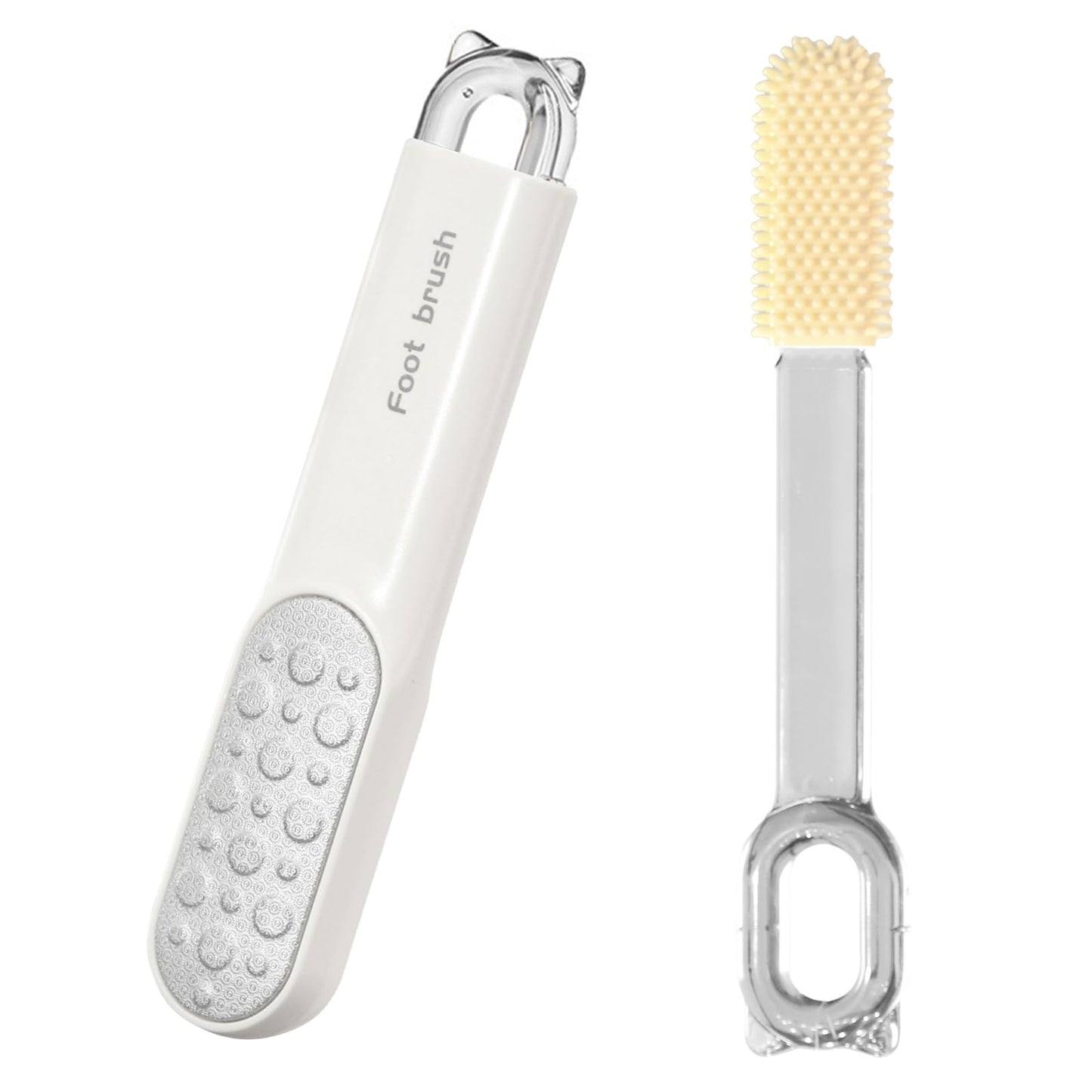 Double-Sided Stainless Steel Foot File, Foot Callus Remover & Foot Scrubber, Professional At-Home Pedicure Tool for Dry & Wet Fe
