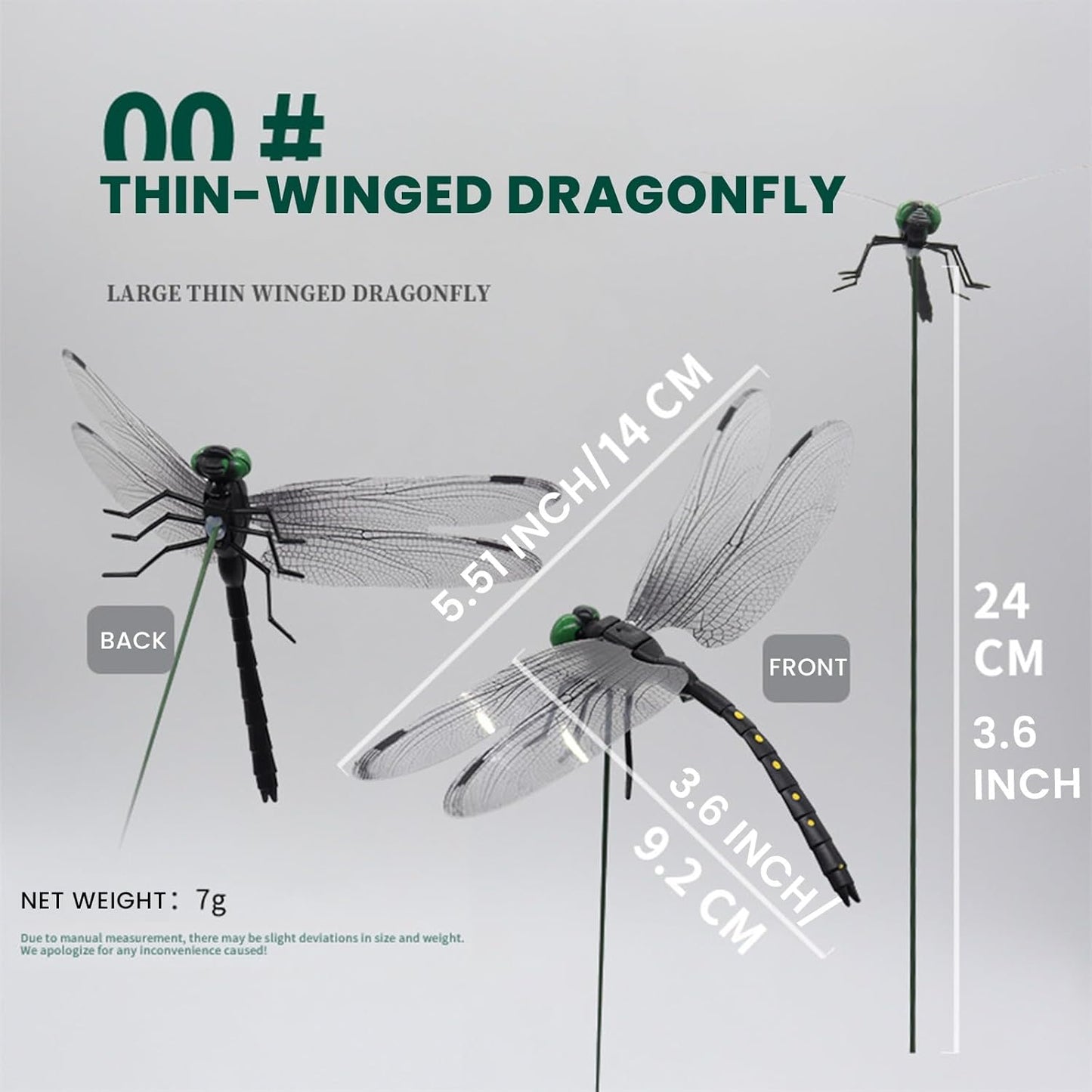 40 Pcs Dragon Fly Clips for Bugs Repellent, 3D Artificial Dragonfly Hat Clip, Dragonfly Garden Decor (40, Black*40 Pcs)