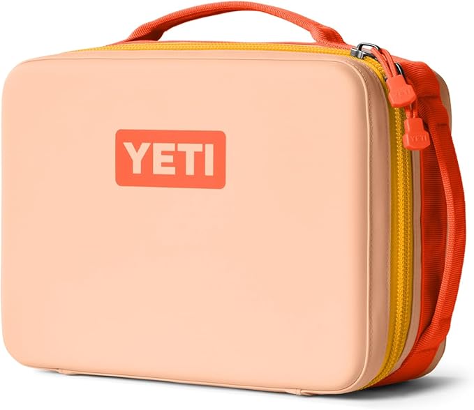 YETI Daytrip 5L Insulated Soft Cooler Lunch Box, Peach/Beekeeper