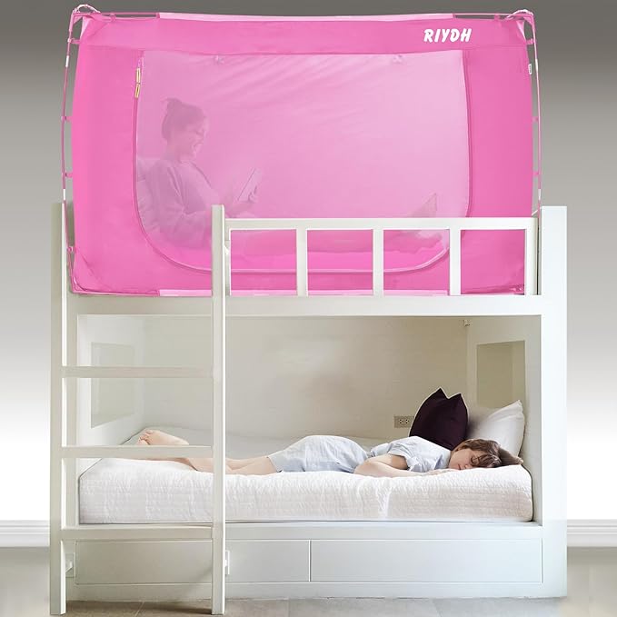 Bed Tent Bed Canopy Full Size Tents for Adult and Kids- Portable Dream Tent Indoor Sleeping Tents 70% Blackout with 3 Doors Breathable Big Space Tents