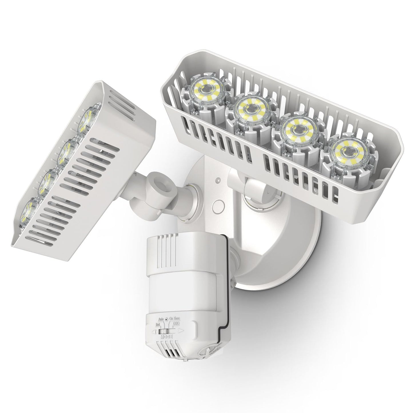 SANSI LED Motion Sensor Outdoor Light 36W, White, 5000K, IP65, Hardwired Security Flood Light, Model C2440-JW-36W