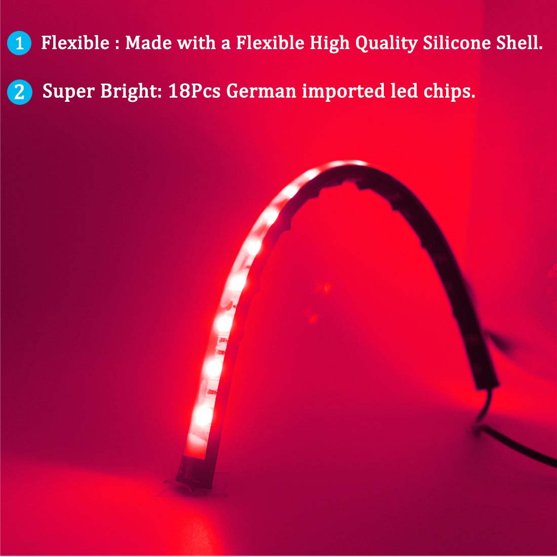 Botepon LED Navigation Lights for Boats, IP67 Waterproof Red and Green Bow Lights, Perfect for Pontoon, Dinghy, Kayak, Yacht