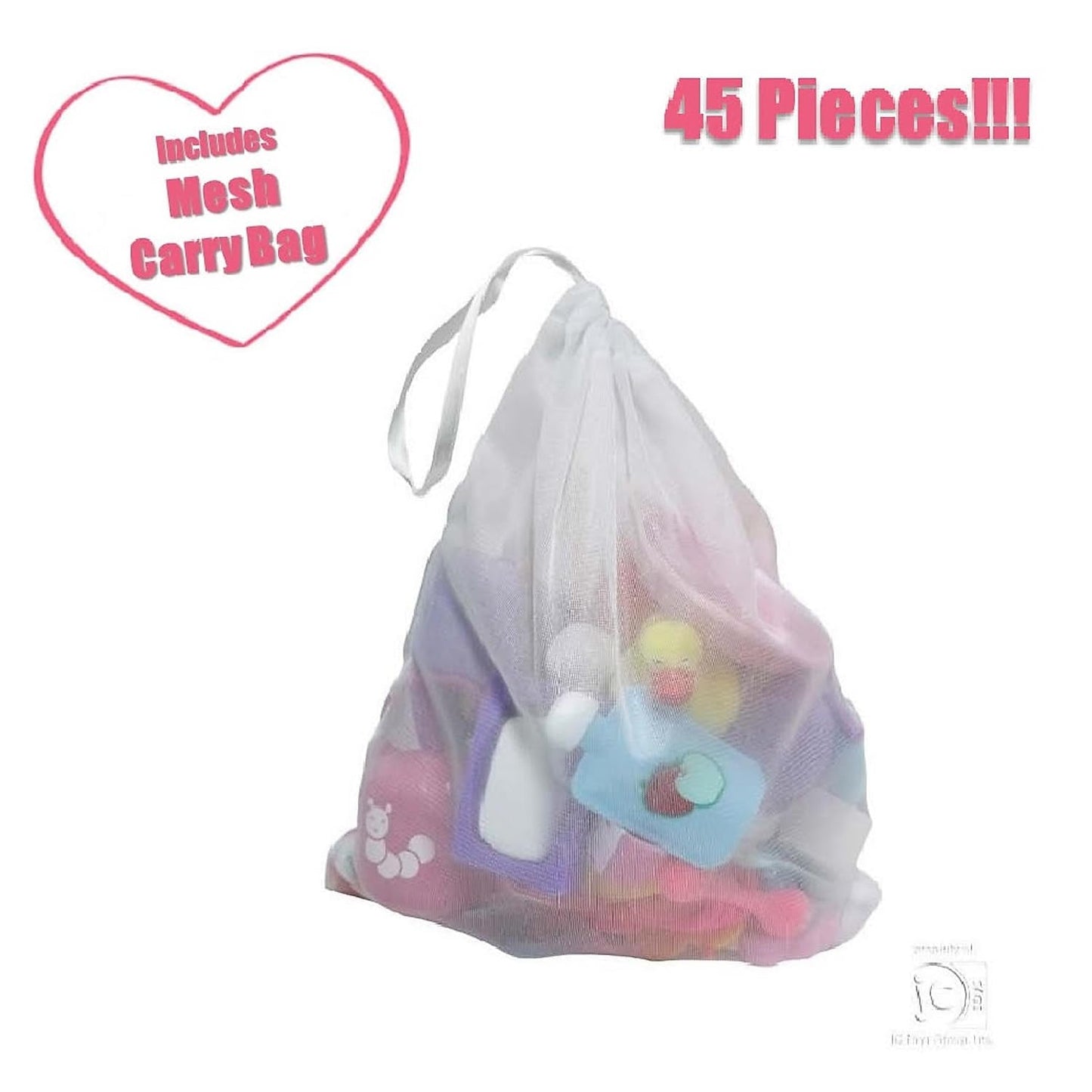 JC Toys Baby Nursery 45 Piece Accessory Bag for Keeps Playtime! | Accessories fit Most Dolls up to 15" | Play Accessories | Ages 2+
