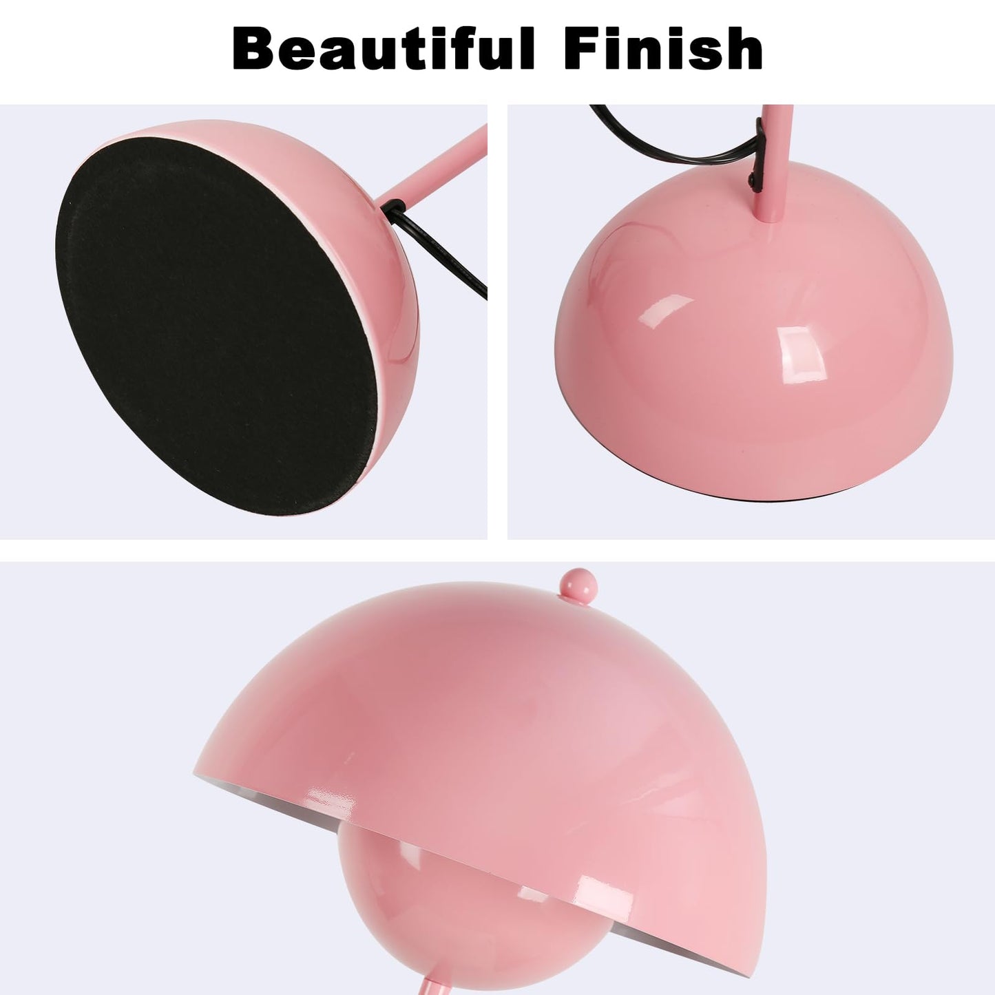 Cosylux Modern Floor Lamp For Living Room  Industrial Tall Standing Lamp For Bedroom  Metal Shade Reflecting Light Reading Floor Lamp For Office  Nursery Room  Corner(Light Pink)