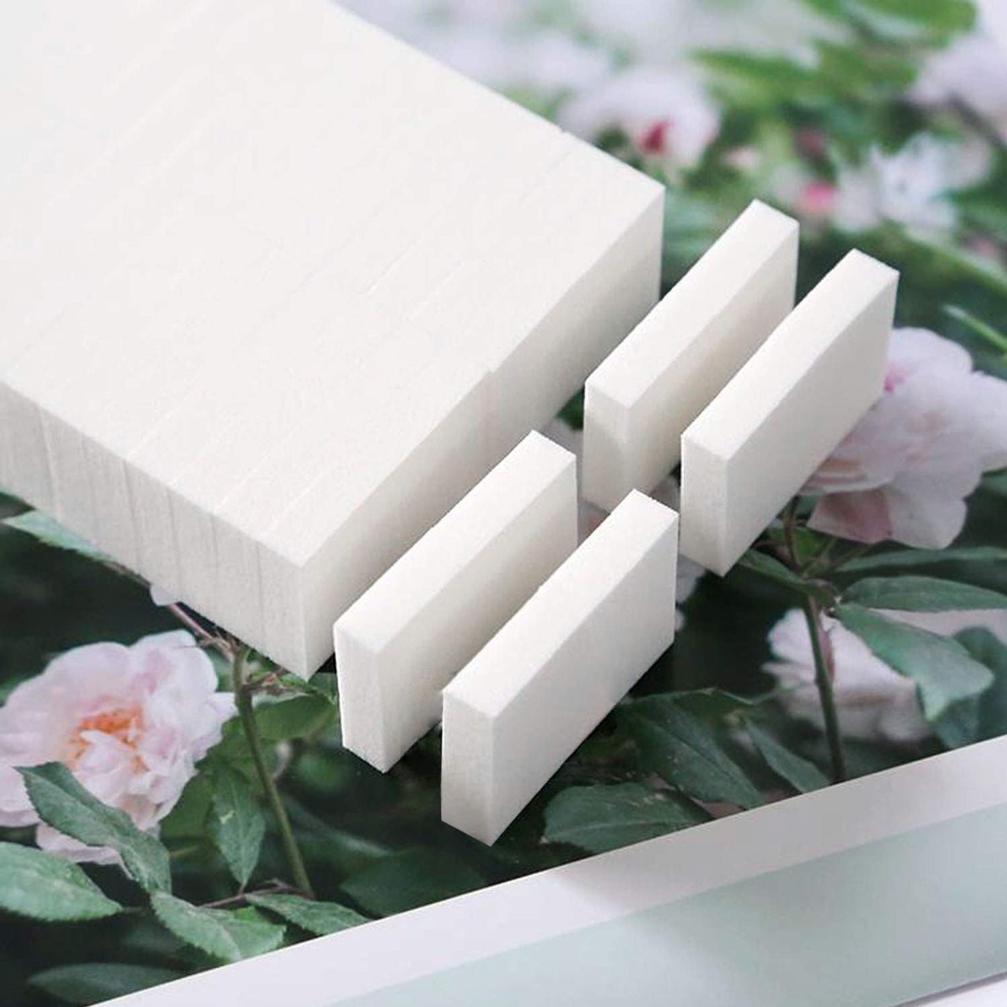 120 Pieces Disposable Makeup Sponge Blender, Small Rectangle Shaped Powder Puff Applicators Perfect for Liquid Cream Concealer F