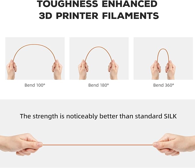 FLASHFORGE PLA Filament 1.75mm, 3D Printer Filament 1kg (2.2lbs) Spool, Dimensional Accuracy +/- 0.02mm, 3D Printing Filament Easy to Use and Fits for Most FDM 3D Printers (Orange)