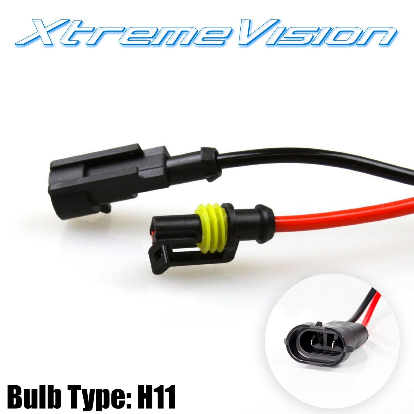 Xtremevision Hid Xenon Replacement Bulbs H11 - 4300K Bright White (1 Pair)