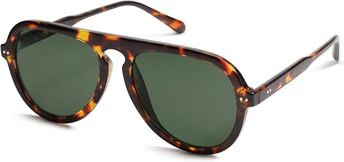 SOJOS Retro Aviator Sunglasses Womens Mens Vintage Plastic Frame Shades Lentes De Sol Para Mujer SJ2255