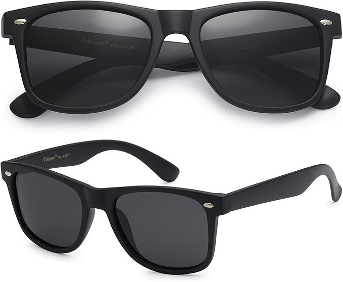 PolarSpex Polarized Sunglasses for Men and Women – UV Protection, Durable & Lightweight Retro Sunglasses for Driving, Fishing