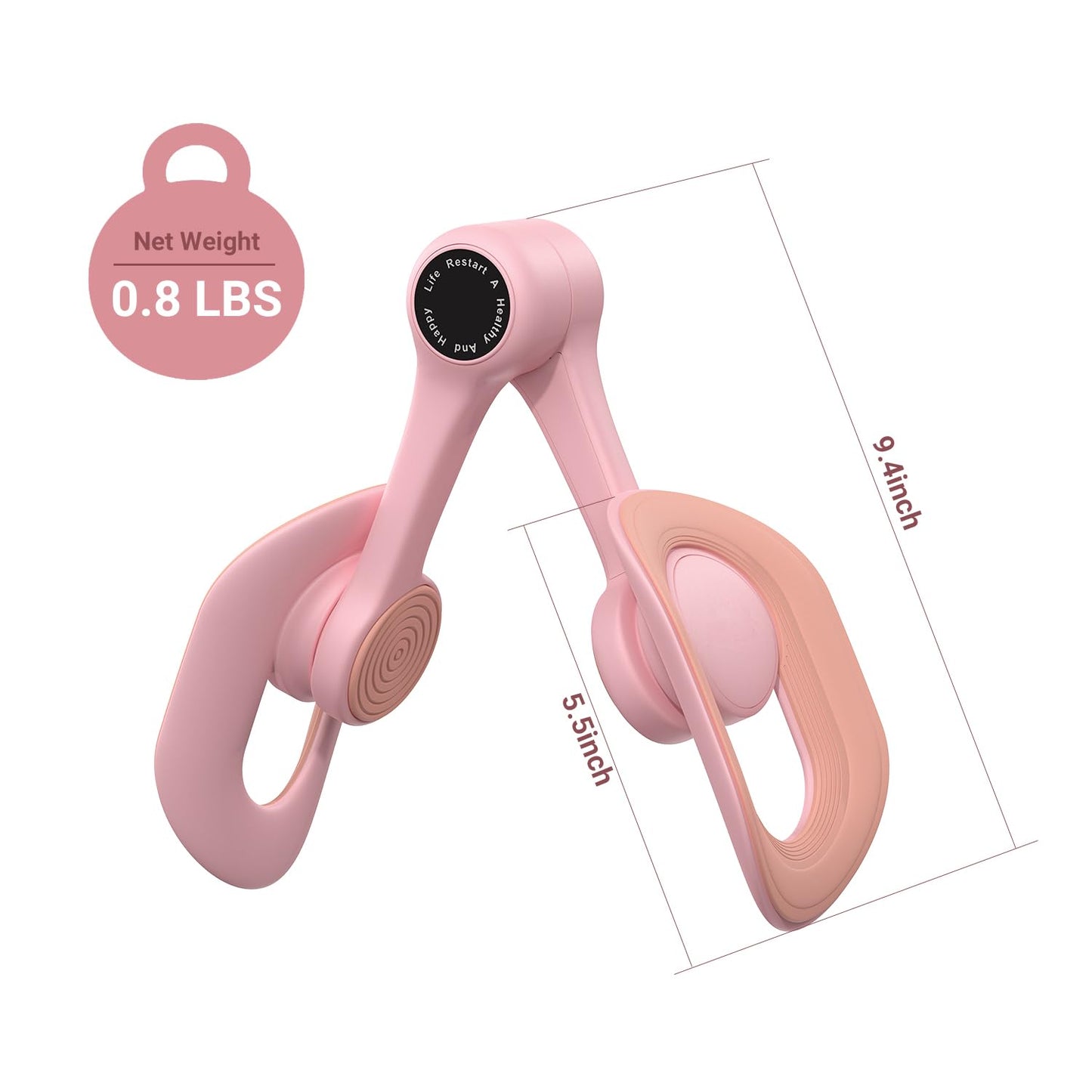 MERACH Thigh Trainer, Pelvic Floor Muscle Trainer, Inner Thigh Exercise Workout Equipment for Home Gym, Pelvic Floor Strengthening Women (Pink)