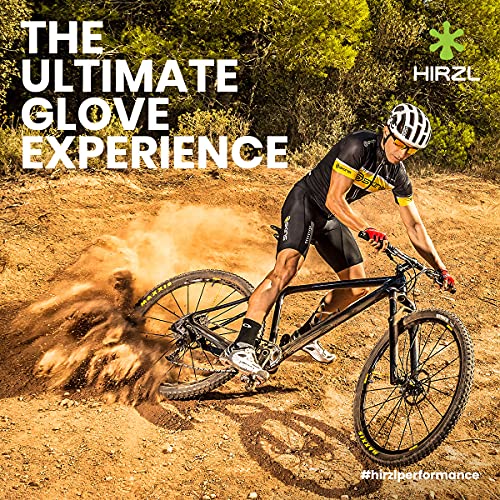 HIRZL Grippp Light SF Leather Bike Gloves, Short Finger, Breathable, Ultra Lightweight, Sweat, Water and Abrasion Resistan...