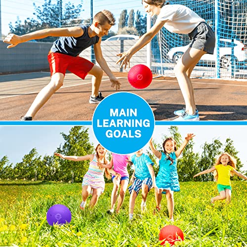 BallFUN Dodgeballs Playground Balls, Dodge Ball Set for Kids & Adults, Bouncing Kickballs Handball for Outdoor & Indoor Ga...