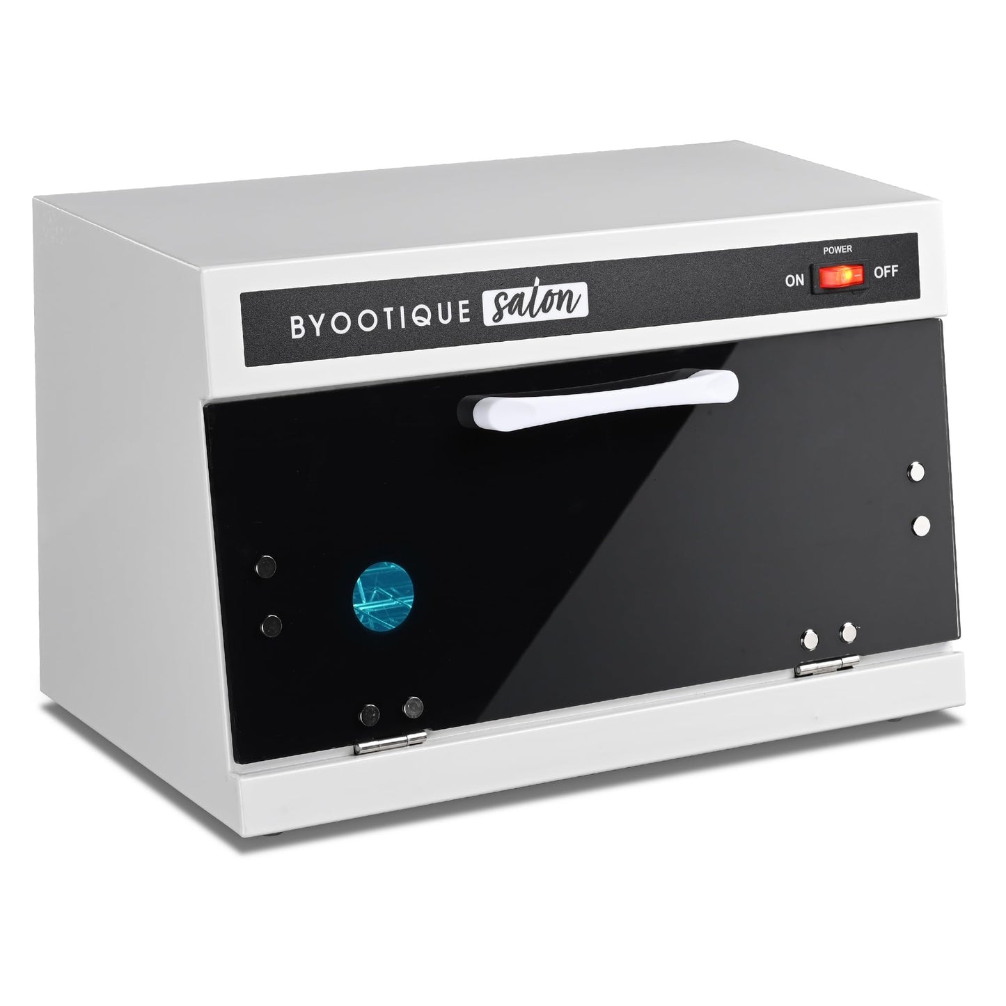 BYOOTIQUE 13L Nail Tool Cleaning Machine Cabinet 275nm Blue Light for Manicure Clippers Facial Skin Beauty Salon Barbershop Spa