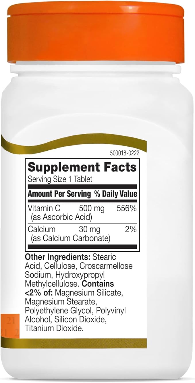 21st Century C 500 Mg Tablets, 110 Count