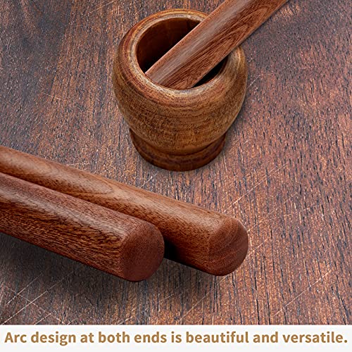 Aisoso French Rolling Pin, 17.7 Inches Wood Rolling Pin for Baking Extra Long Thickened, Classic Wooden Dough Roller for F...
