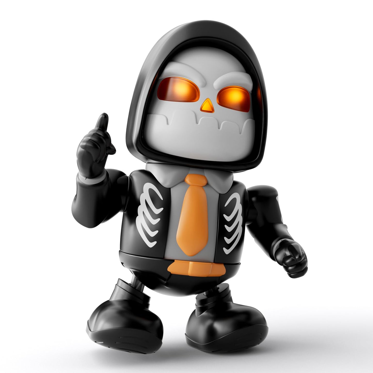 MOBI ONE Kids Toys Halloween Robot Skeleton Toy, Prank Toys with Music & Dancing Toy for Boys & Girls Ages 3 to Up (Skeleton Robot)