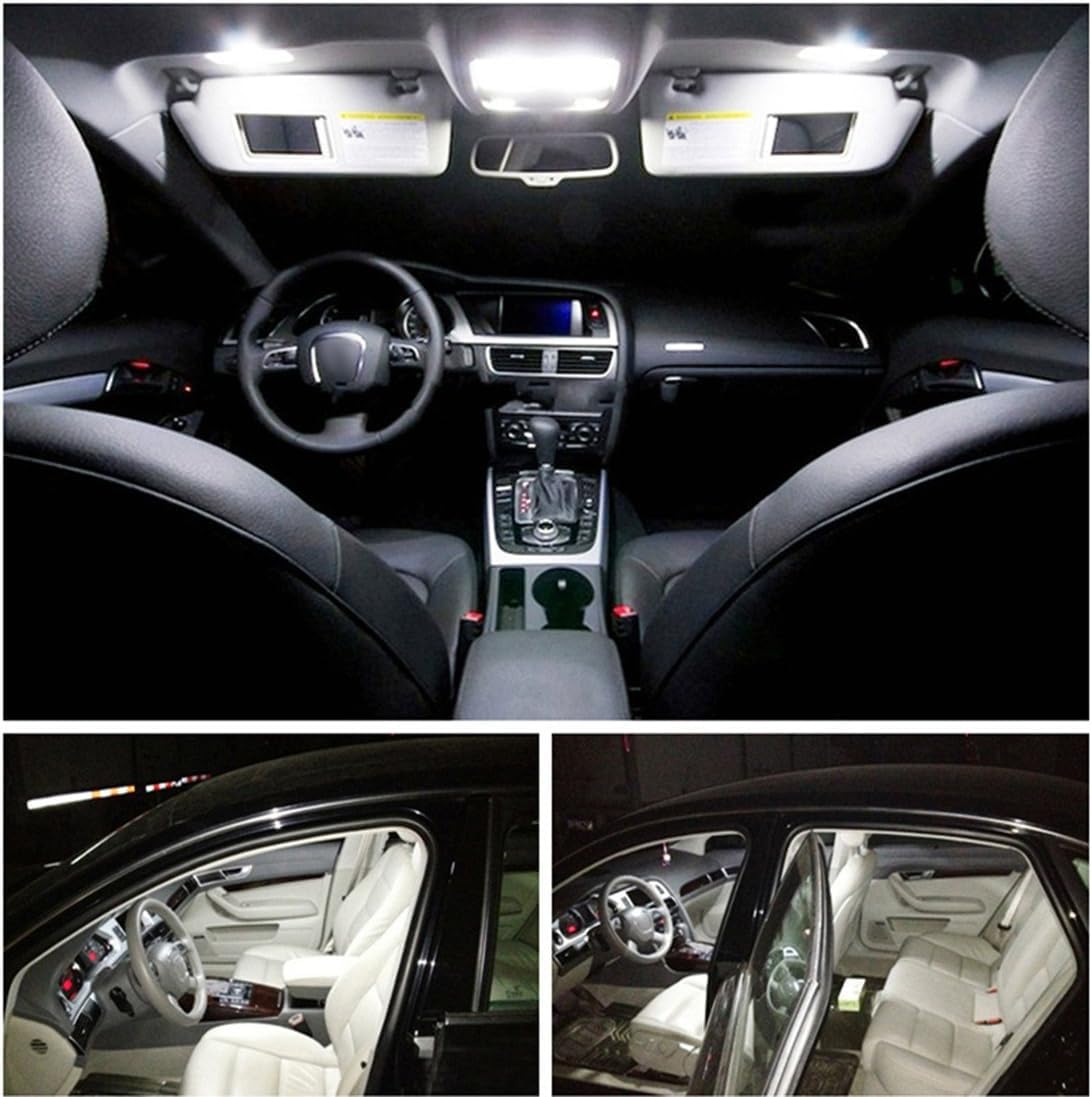 Kafeek Led Bulbs T10 Wedge 194 168 2825 W5W, Super Bright 3-3030 Chipset, Can-Bus Error Free, Xenon White