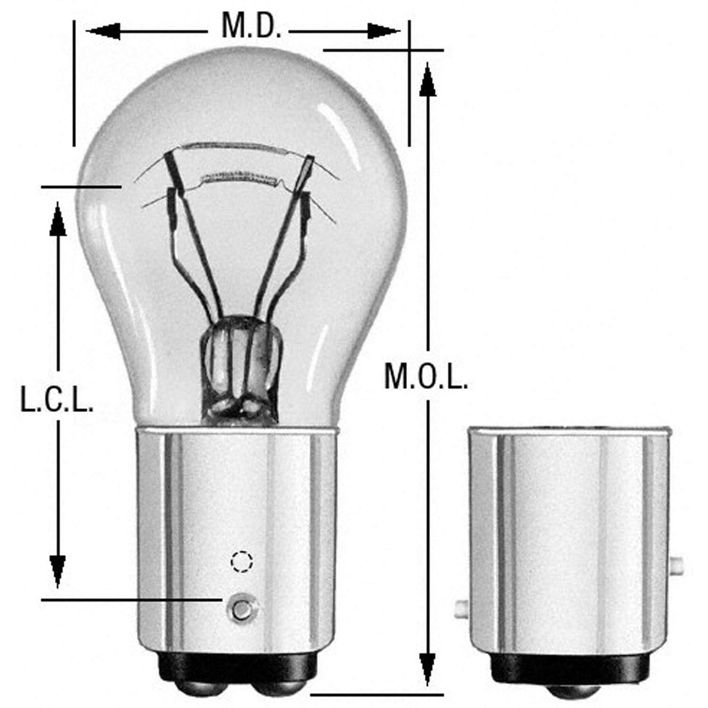 Wagner Bp1034 Multi-Purpose Light Bulb - Glass, Card Of 2