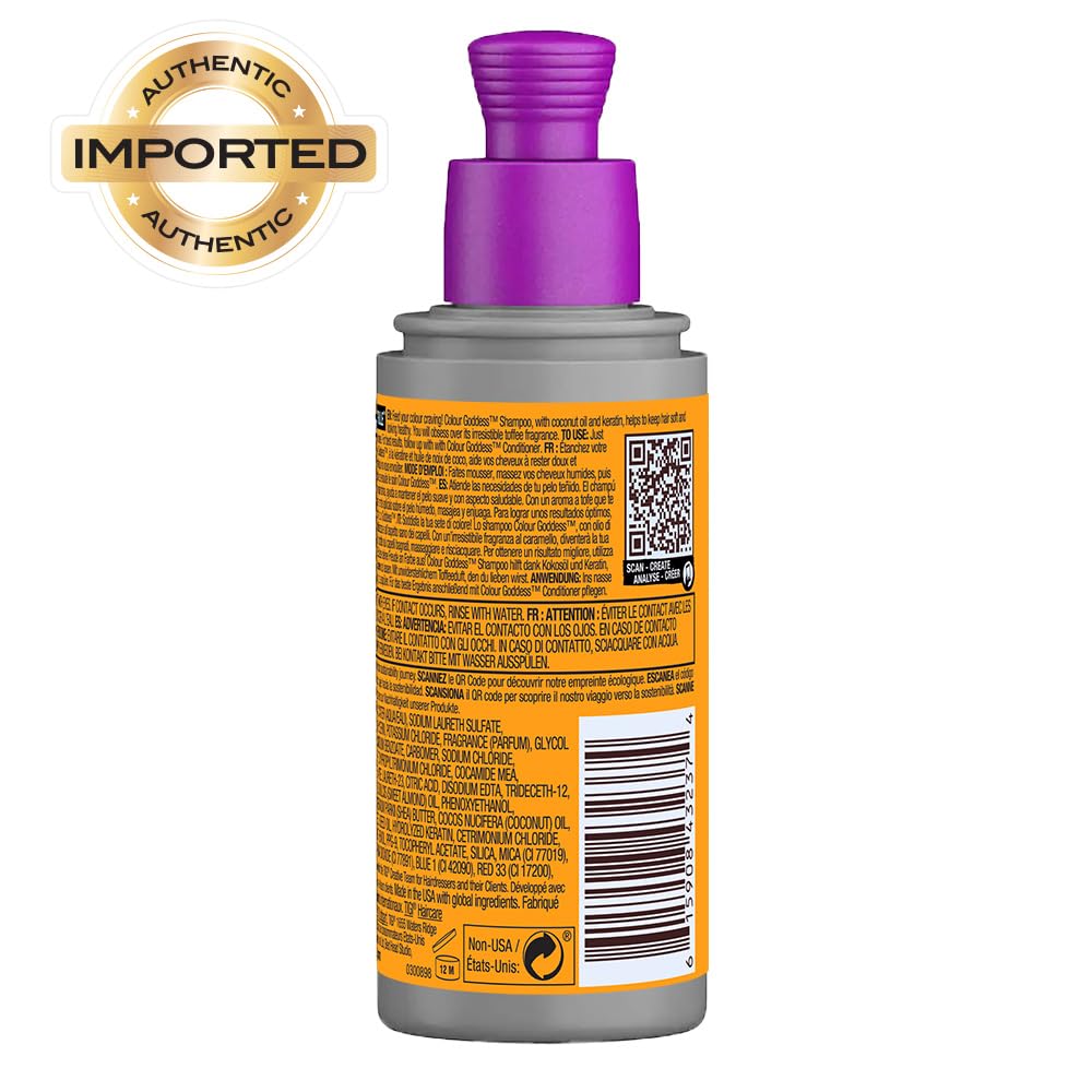 Bed Head COLOUR GODDESS SHAMPOO FOR COLORED HAIR 3.38 fl oz
