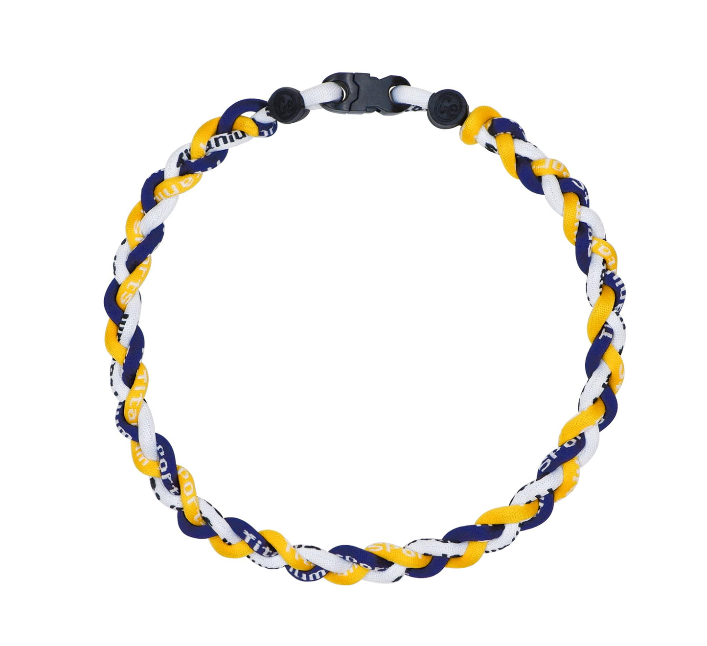 SUPBOMM Baseball Rope Necklaces, League Team Colors Braided Necklace, Baseball Team Gifts, MILBrewers