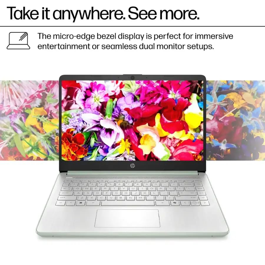 Hp 14 Laptop For Student Business, With Office Lifetime License & Windows 11 Pro, Intel 4-Core N150, 16 Gb Ram, 384 Gb Storage(1