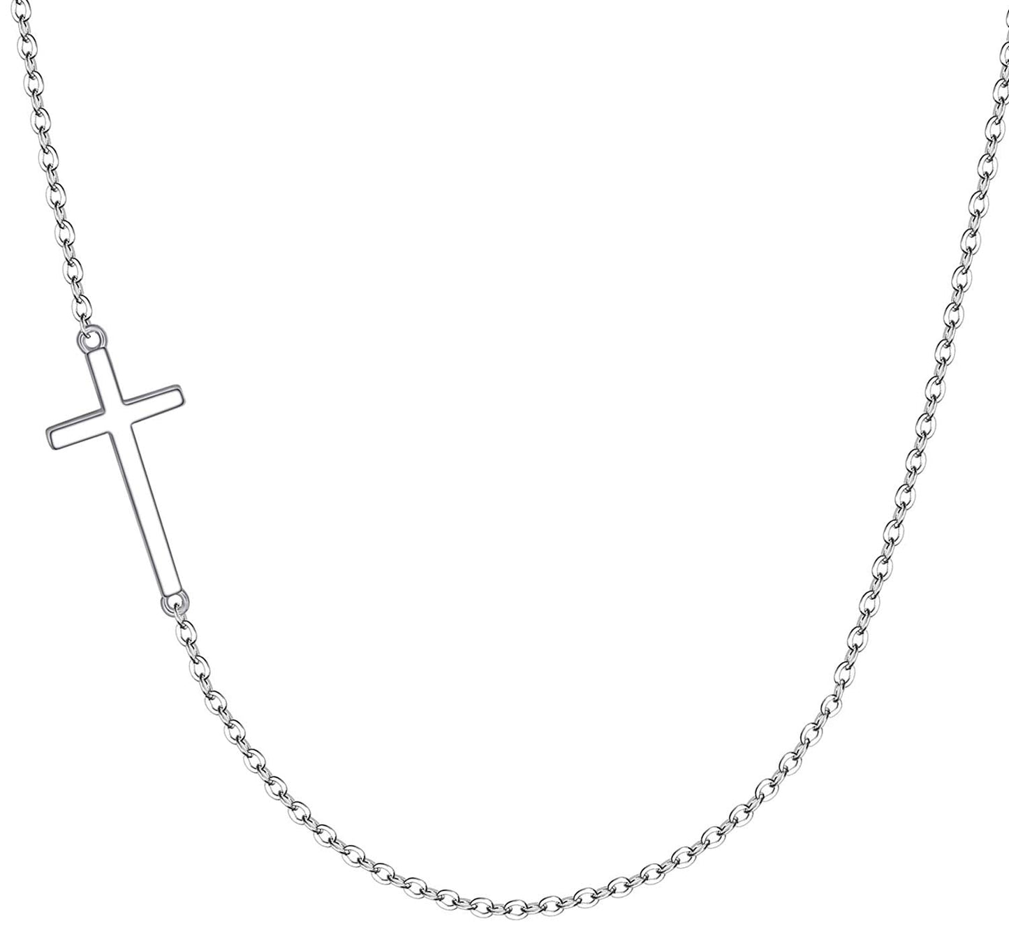 XOYOYZU Tiny Cross Pendant Necklace for Women Simple Cross Necklaces Mothers Day Birthday Gifts for Women (Choker cross)